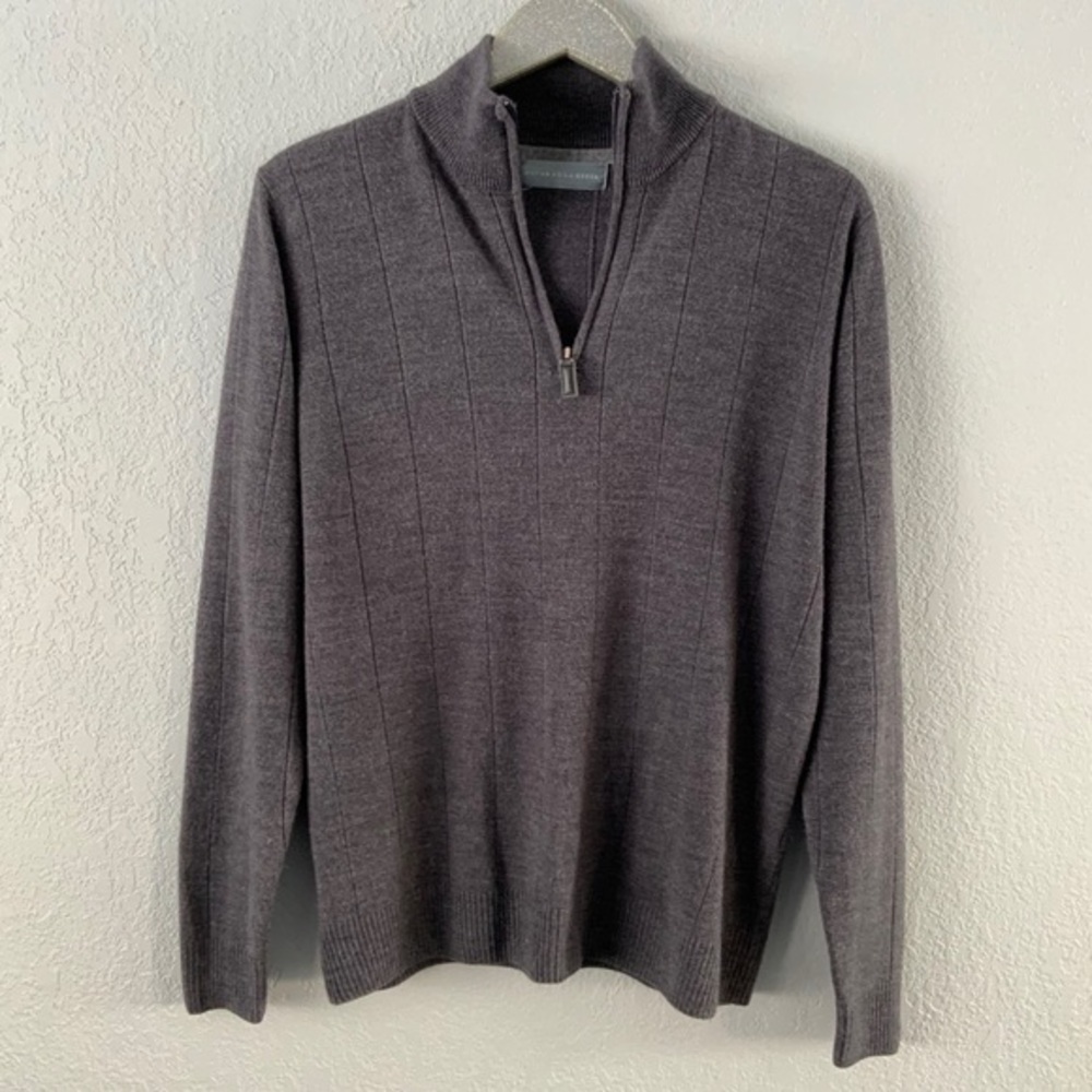 Oscar de la Renta Quarter Zip Sweater